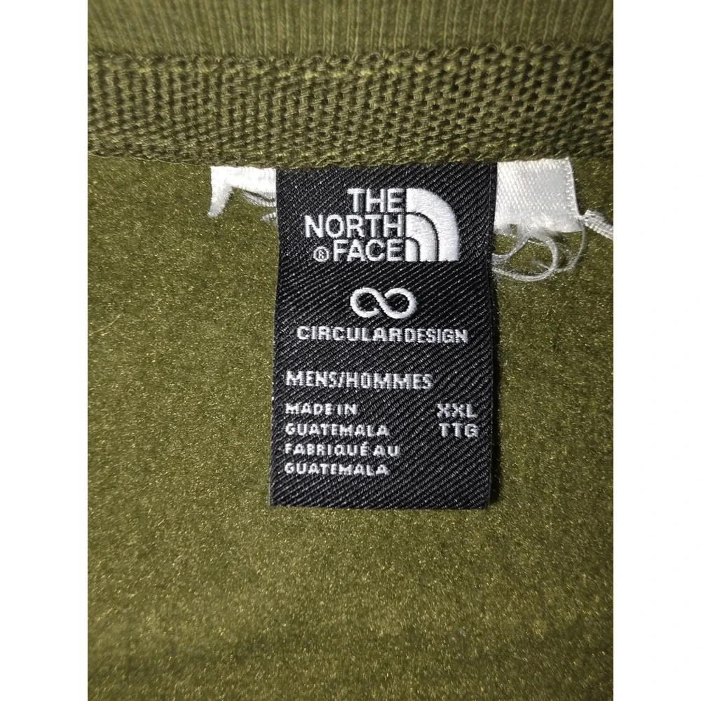 The North Face Evolution Fleece Olive Green Mens 2XL Crew Neck Sweatshirt